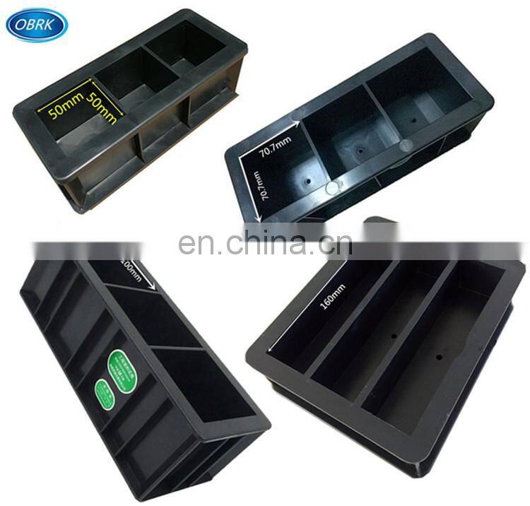 50mm cube Plastic Three Gang Cube Cement Mortar Mould