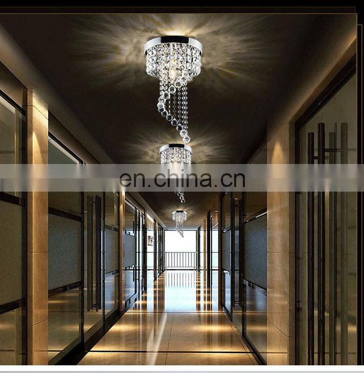 Fashion Duplex Modern Crystal Chandelier LED Restaurant Living Room Luminaire