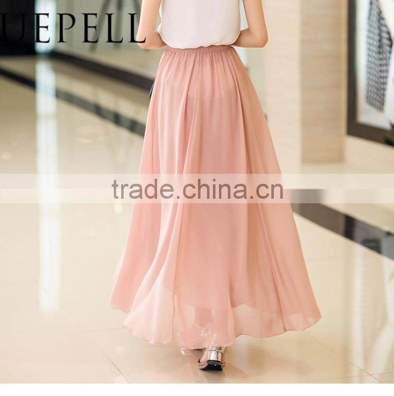 hot selling wholesale high waisted sexy long ladies skirt