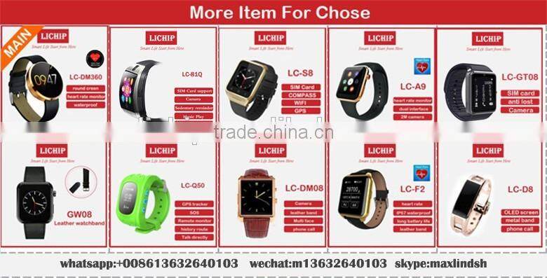 Stainless Steel OLED screen metal band D8 smart watch smart bracelet