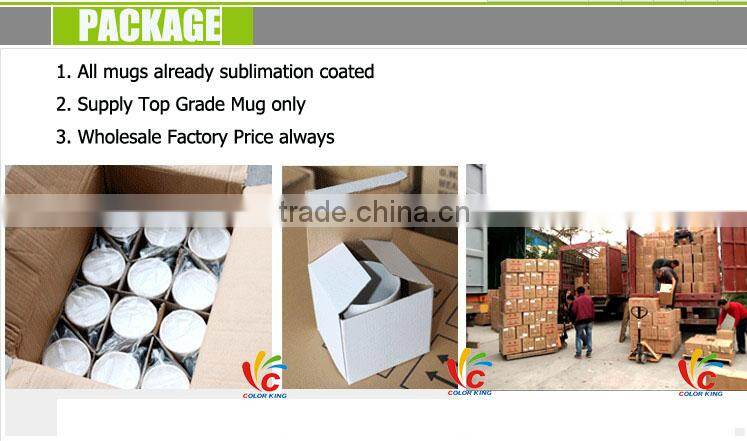 Manufacturer Wholesale 11oz Top Grade Inner Colourful Ceramic Sublimation Mug