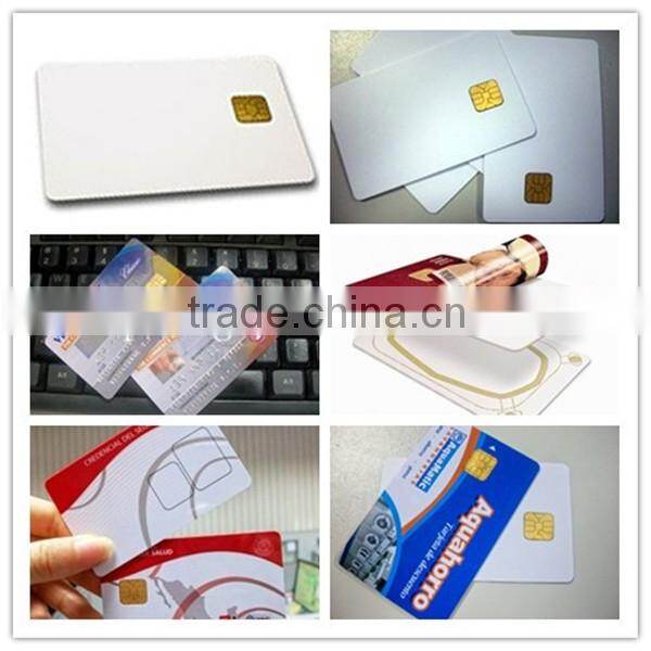 Blank Inkjet Plastic 1024bits AT88SC102 Contact IC Card