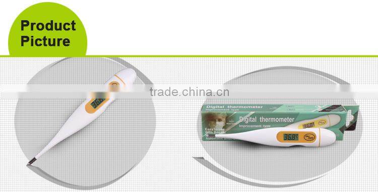 ROHS ,EMC,EN12470-3,Reach,CE approved LCD display clinical water-proof professional big digital thermometer