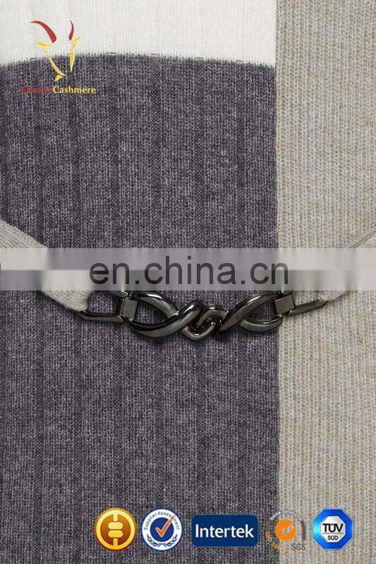 Ladies fashion winter cashmere dress design rib knit sweater dress