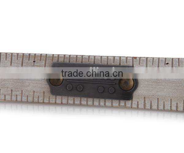 White wash finishing wood shelf talker / data strip / shelf strip