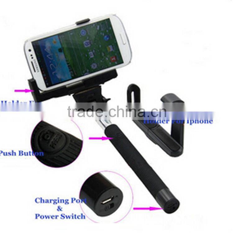 Bluetooth monopod selfie stick wireless self-timer selfportrait Monopod for iPhone 5 5C 5S for Samsung Galaxy S4 S3 Note3