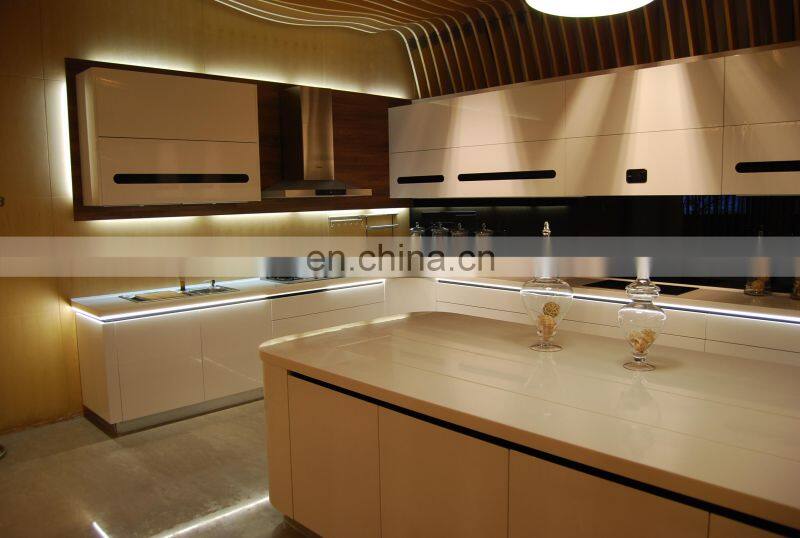 Australian Luxury Modern Design Ideas 2020 High Gloss Lacquer Plywood Kitchen Cabinet