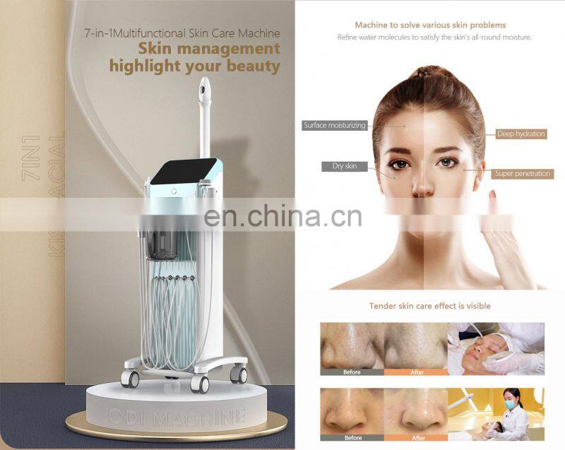 Professional skin rejuvenatian oxygen facial brush peeling rf face lifting diamond dermabrasion machine