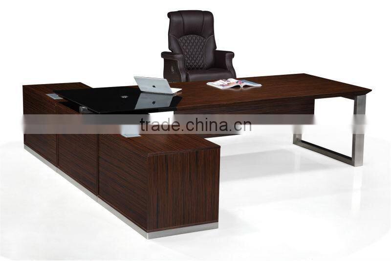 2015# teak wood executive office desk with square legs KF-A03