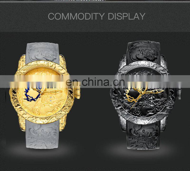 Biden 0129 Special Design Men Quartz Wrist Watches Gold Dial Analog Fashion Leather Cool Reloj de los hombres