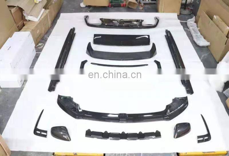 Runde Car Modification Limited Edition Body Kits For Bentley Bentayga W12 Carbon Fiber Front Rear Bumper Lip Side Skirt