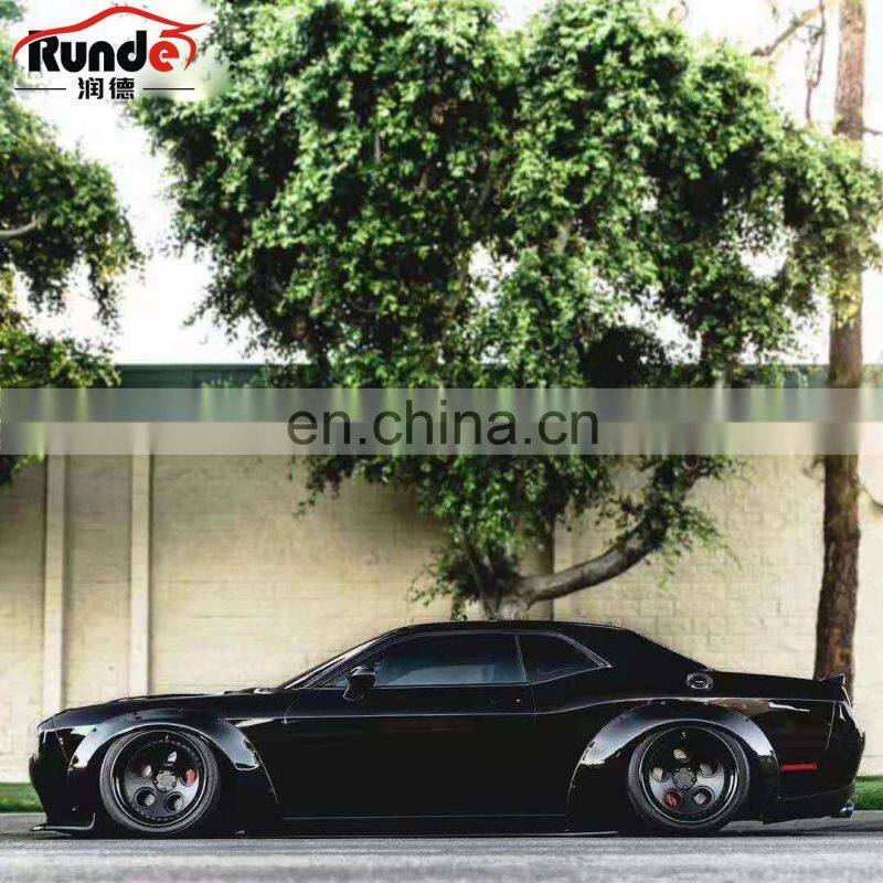 Runde Car Modification Challenger LB Style FRP Material Side Fender Flare Spoiler Wing Body Kit For Dodge Challenger