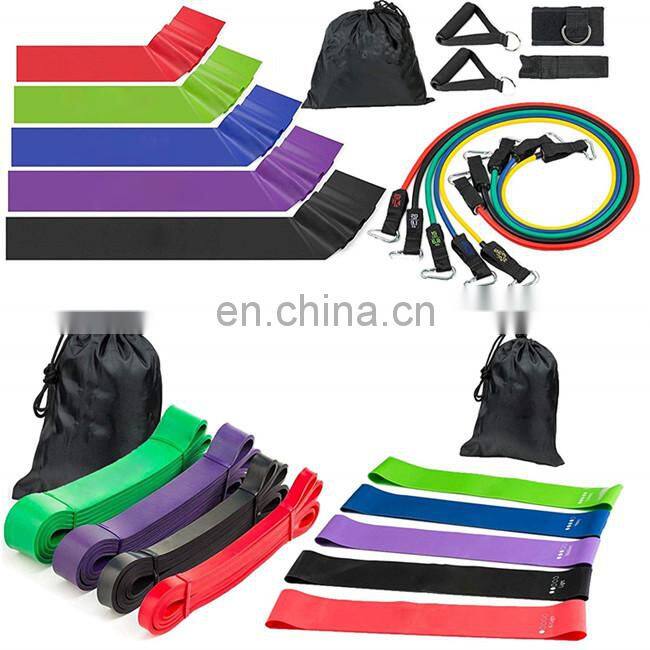 Eco-friendly New Textile Fabric Resistance Loops Bands Set For Legs