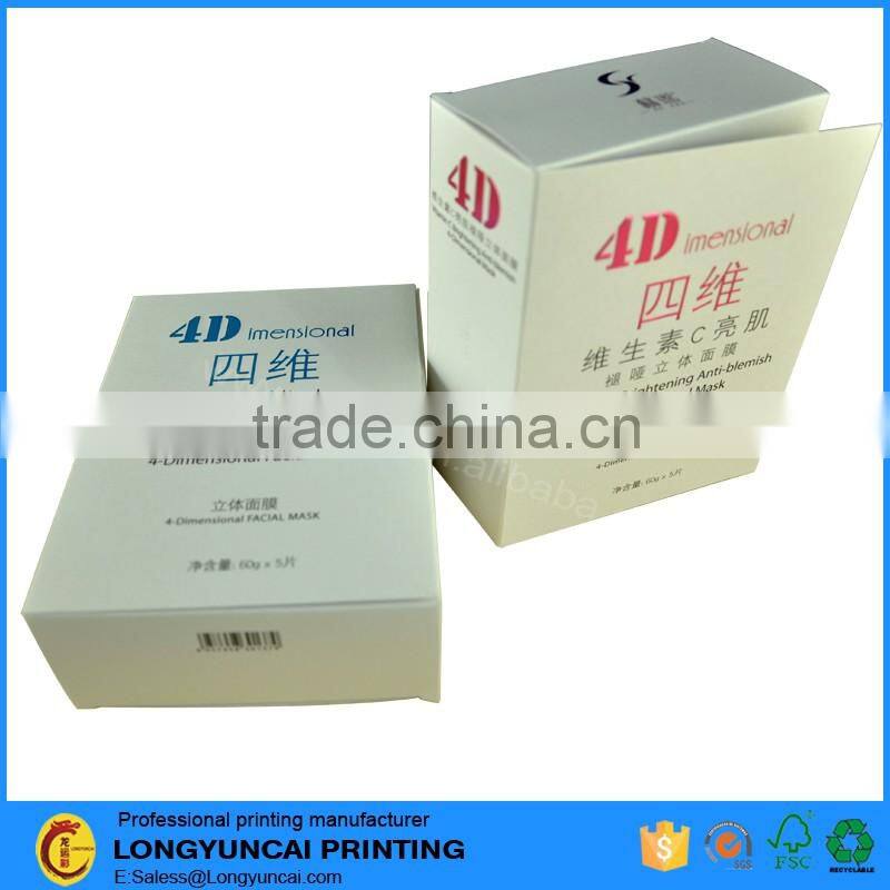 Customized New design sparkle paper box packaging with window
