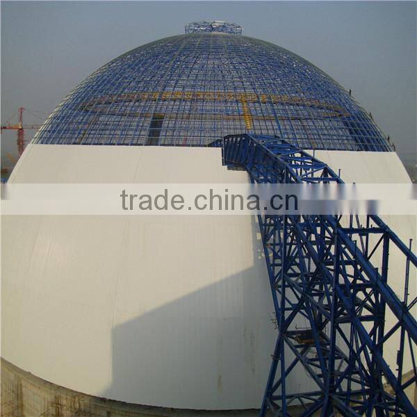 Prefabricated steel structure dome coal storage