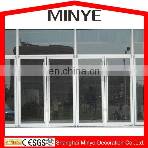 aluminum frame design office entry door for commerical with door closer