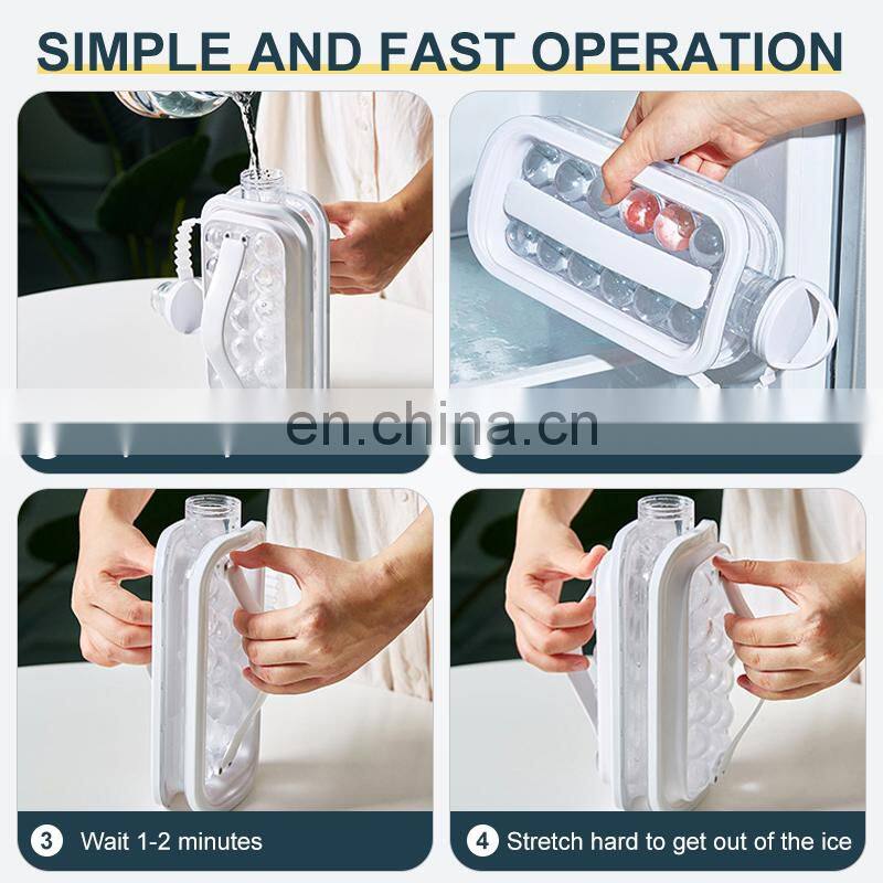 17 grids Ice Ball Kettle Ice Maker Mould with Lid Cube Mold Cubic Makers Container Trays