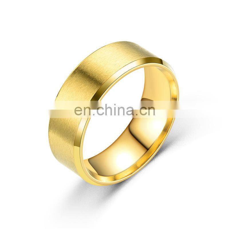 Fashion Charm Jewelry ring men stainless steel Matte Black Rings For men Women