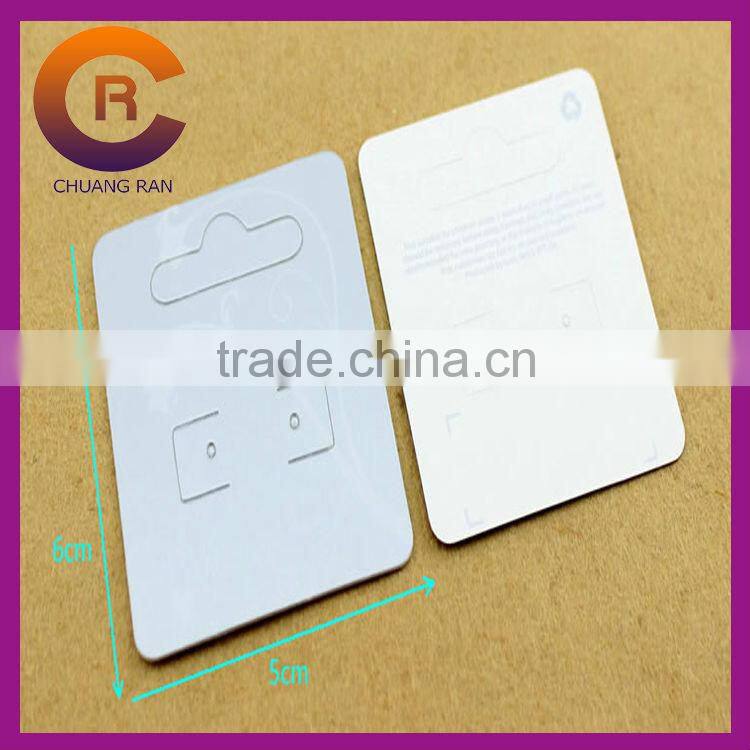 Cream color necklace earring display tags custom jewelry tags