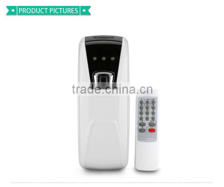 hotel battery aerosol dispenser automaict light sensor lockable telecontrol perfume dispenser