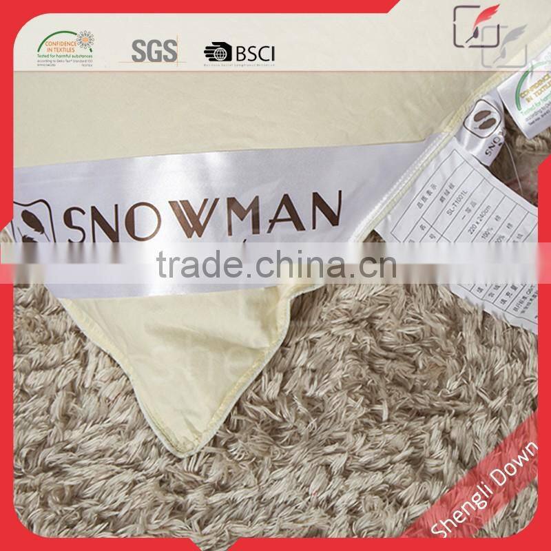 Sleeping duck down throw blanket