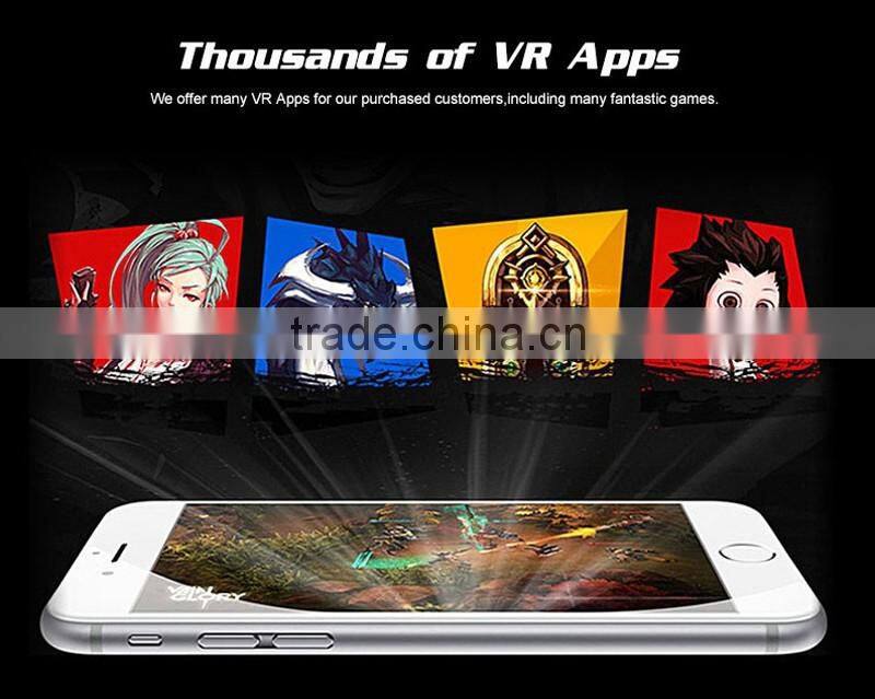 2016 Factory price Virtual Reality 3D vr box glasses for phone google cardboard vr glasses