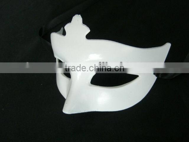 DIY white princess paper mask