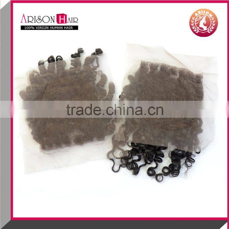 Premium quality kinky virgin brazillian hair bundles with closure