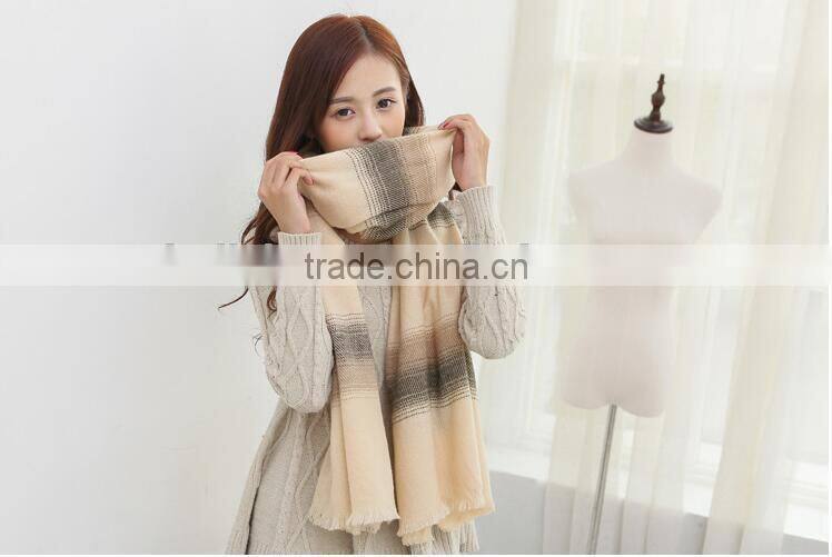 New Arrvial Long Striped Fashion Woman Winter Wool Neck Warmer