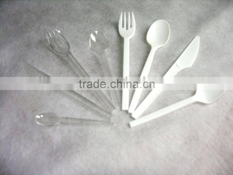 Plastic cutlery,plastic fork and spoon,mini spoon and knife