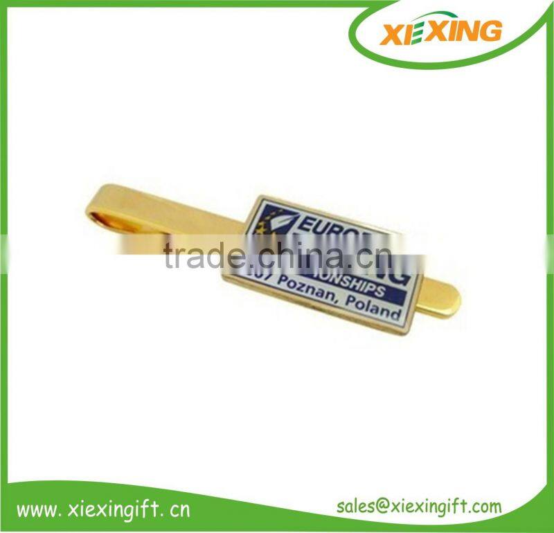 2014 gold plated metal crafts tie clips
