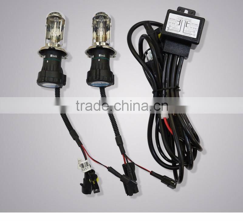 Moderncar China manufacturer 6000k 8000k HID H4 Hi/Lo bulb 35W 12V HID Xenon Bulb