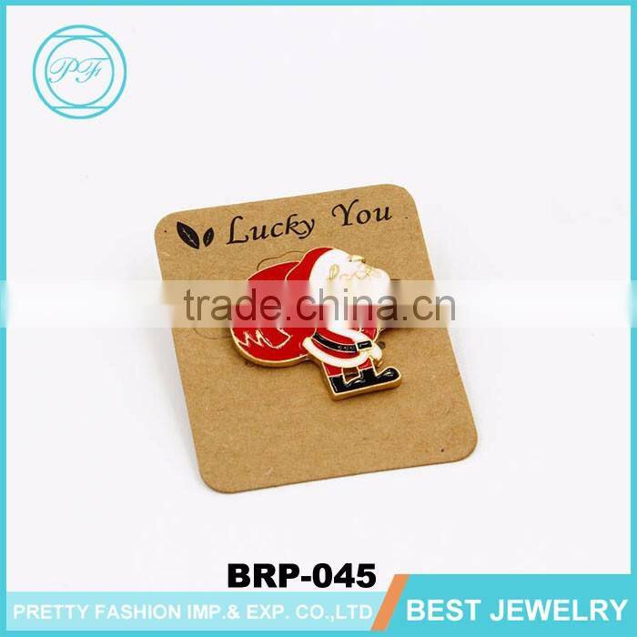 Wholesale christmas jewelry cute animal christmas enamel bear brooch pins