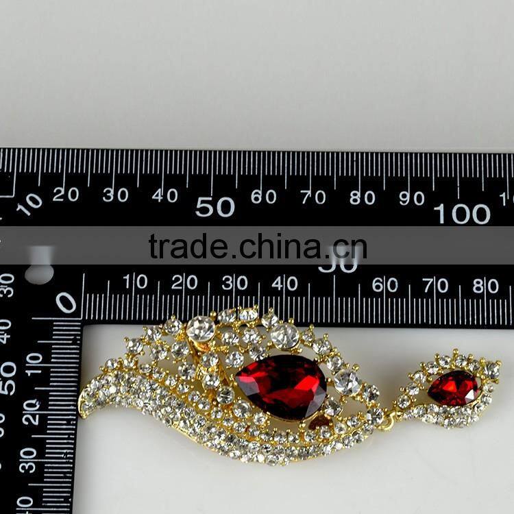 Wholesale Tear Drop Crystal Brooch Pin, Silver Toned Crystal Brooches for wedding dress