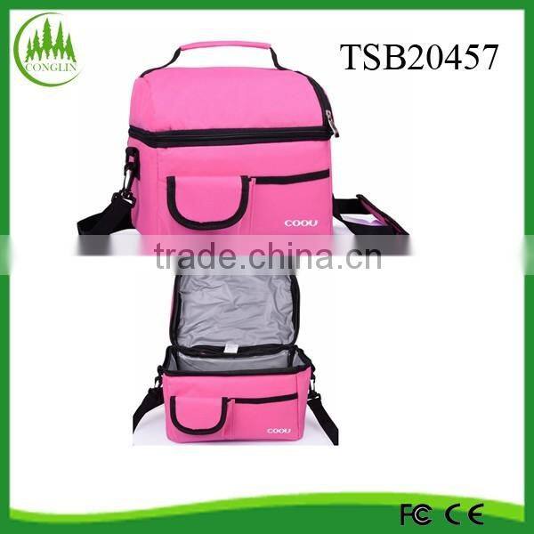 New Product 2015 Wholeslae in Yiwu Tote Camp Cooler Bag Canvas Cute Animal Lunch Bag