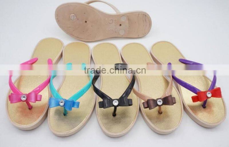 2016 New Sample Latest Fashion Lady Flip Flops PCU Slipper