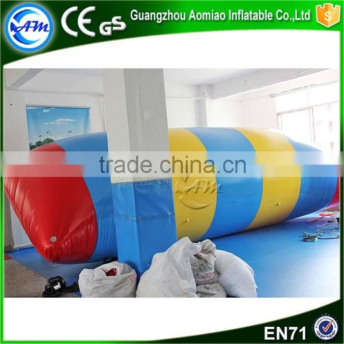 AM factory cheap customized inflatable water catapult blob for water games