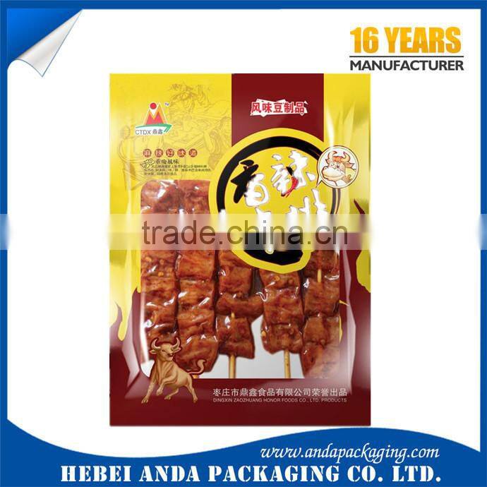 Printed Clear Plastic Food Packing Nylon Retort Pouch/Aluminium Foil Food Vacuum Bag