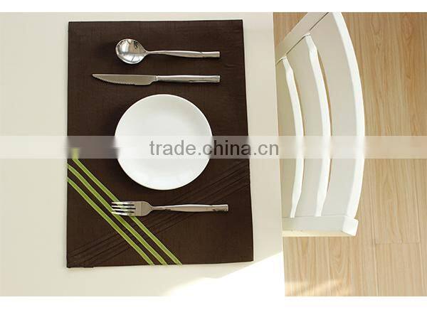 Natural cotton linen party decoration table placemat