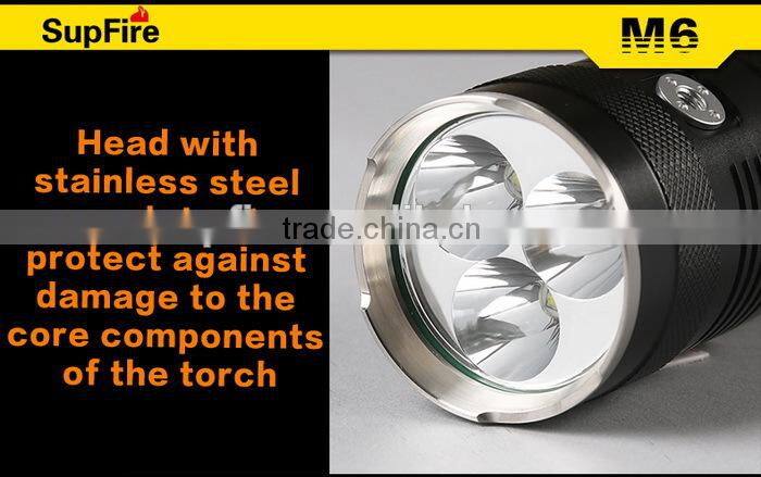 SupFire M6 big aluminum led torch with fashion design