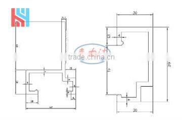 marble stone fixing system with anchors aluminium stone bracket