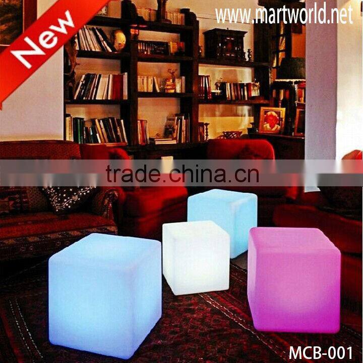 Latest design LED light cube wedding decoration;Customized light cube for wedding events&party(MCB-001)