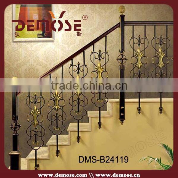 antique wrought iron balustrade for step