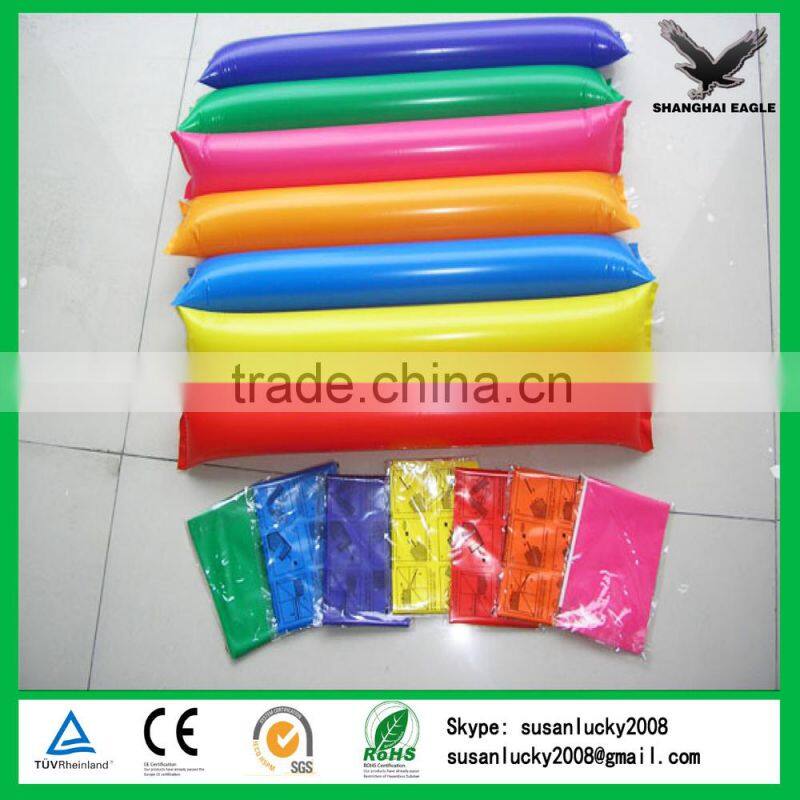 PE inflatable balloon stick clapper