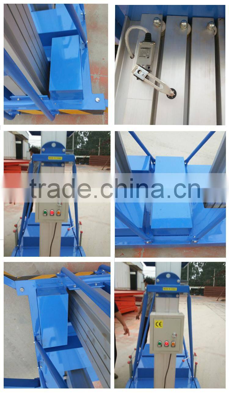 material lifting platform/cleaning aluminum stage platform lift platform / aluminum cleaning lift platform adjustable