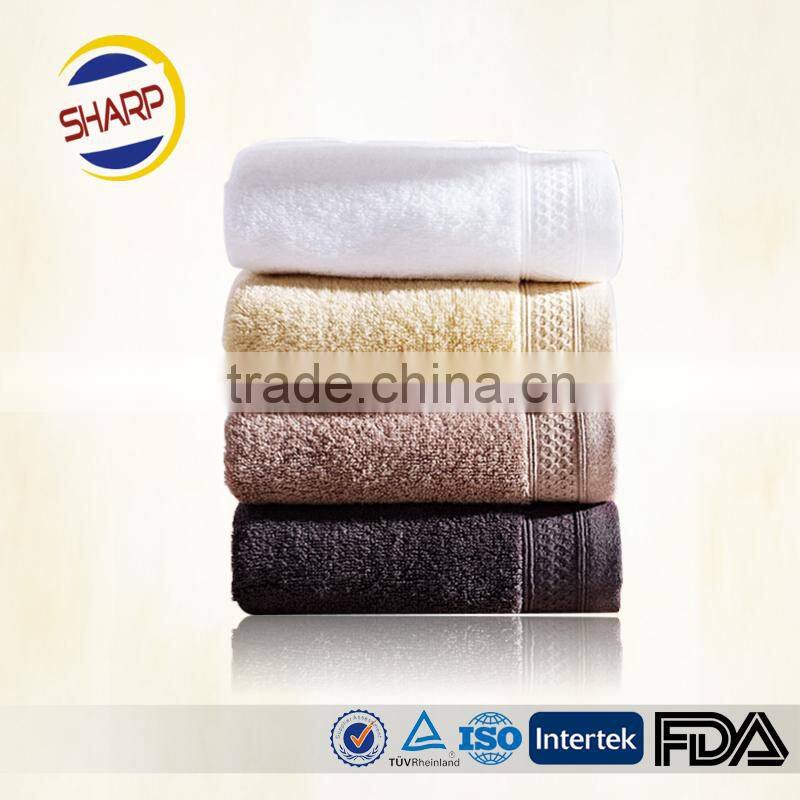 Fancy bathroom supplied fabric towel, new fashion cotton towel