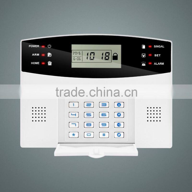 YL-M2B Durable Quality LCD Display with Time Clock GSM Intelligent Wireless Home Burglar Security Alarm System