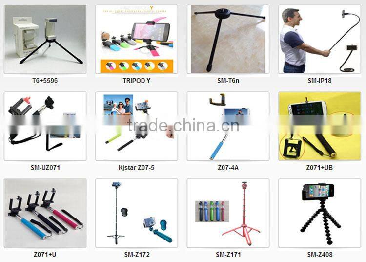 No patent 2 sections extendable Mini Aluminum Tripod Stand with metal mount adapter for Apple iPhone 6 Plus,Samsung Note,HTC