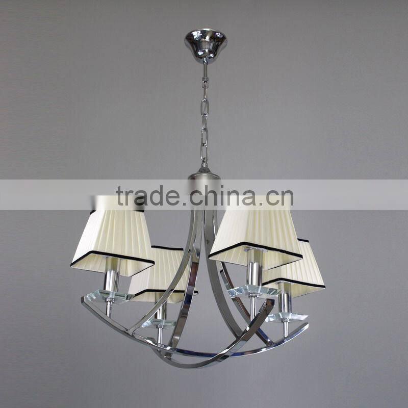 fabric square shade pendant lamp