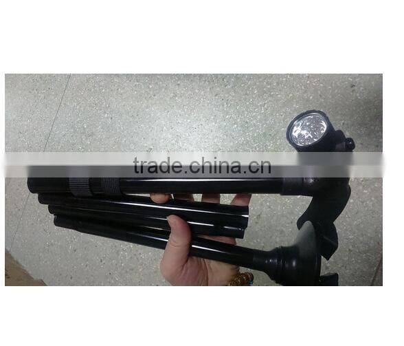 eight adjustable walking stick for elders hand collapsible walking stick for disabled with LED light